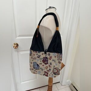 Thai Elephant Owl Cotton Handbag
Shoulder Bag Multicolored